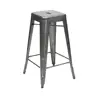 Stackable Cheap Used High Metal Vintage Industrial Bar Stool