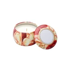 Quality advanced by logo hot stamp round box for candle packaging