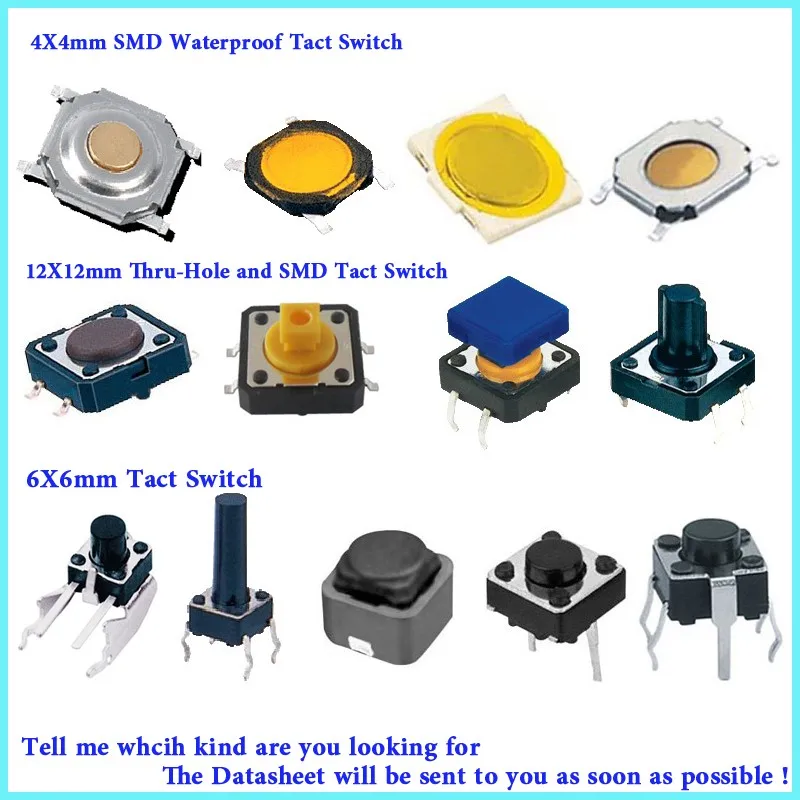 Smt Smd IC Type Micro Switch Dip 4 Position 
