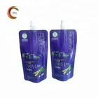 Customized printing stand up reusable spout pouch for liquid