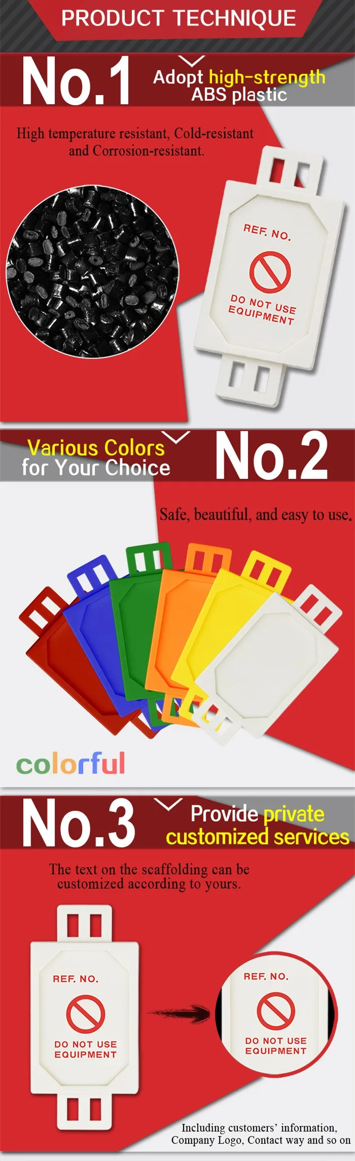 BD-P31 Safety Tagout Plant Machinery Harness Micro Tag, lockout tagout equipment