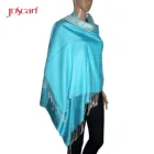 Plain modern cotton wide sequin scarf muslim viscose hijab shawl