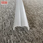 White frosty linear lamp shade for led lamp