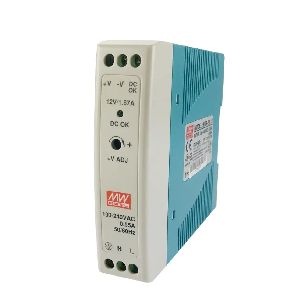 MEAN WELL MDR-20-12 POWER SUPPLY NEW IN BOX