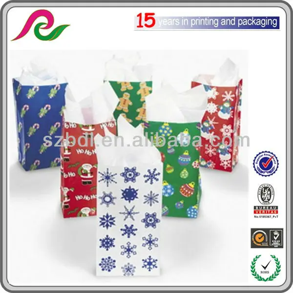 holiday christmas paper gift bag assortment