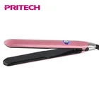 PRITECH Pink Cheap Self-Lock Handle Custom professional Ceramic Private Label flat iron Hair Straightener