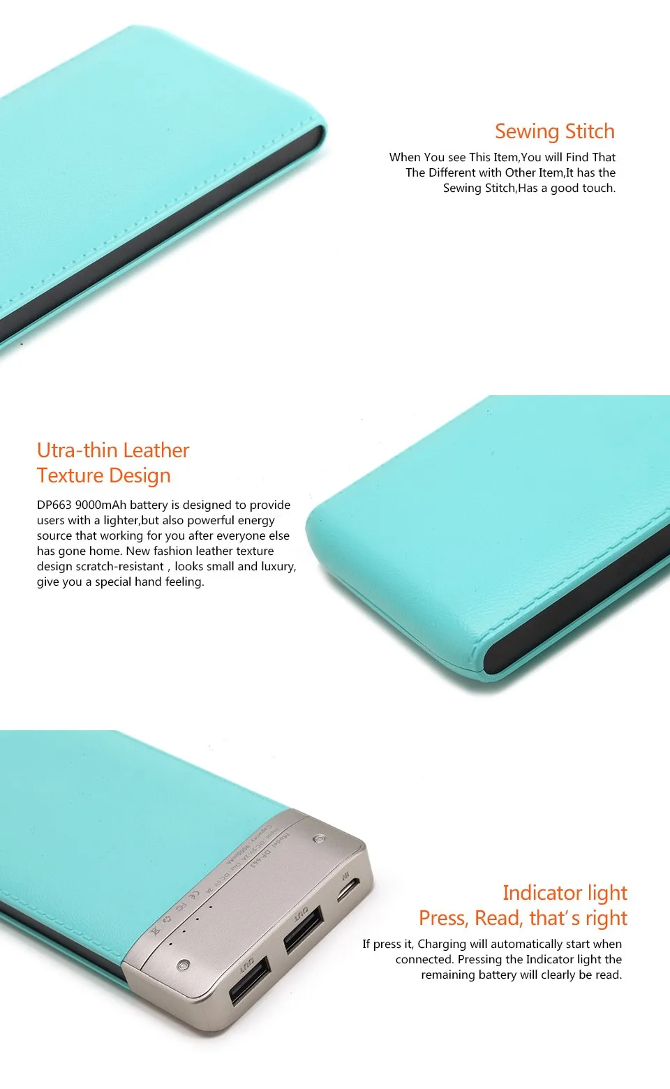 China manufacturer universal portable charger mobile phone power bank 9000mah - ANKUX.COM