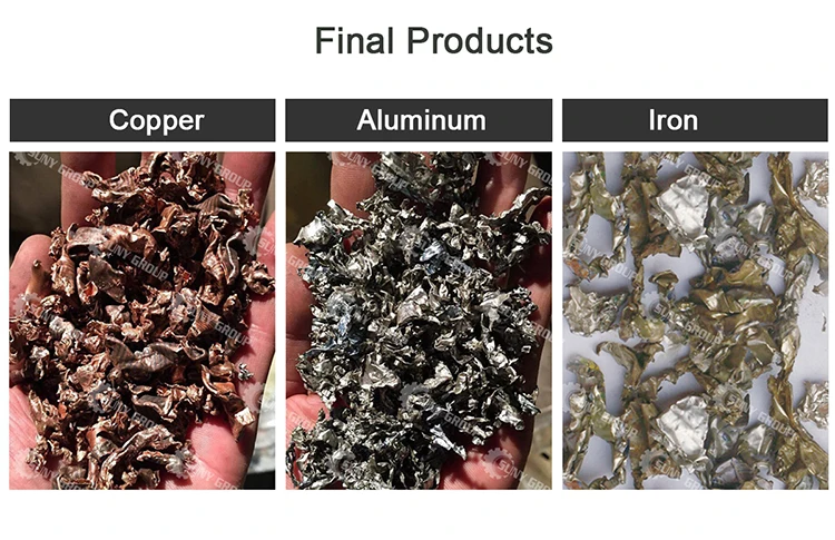 Copper Aluminum AC Radiators Separating Machine Waste air condition radiator recycling machine