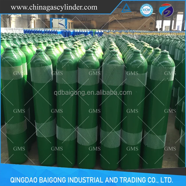 seamless steel 40l oxygen gas bottle