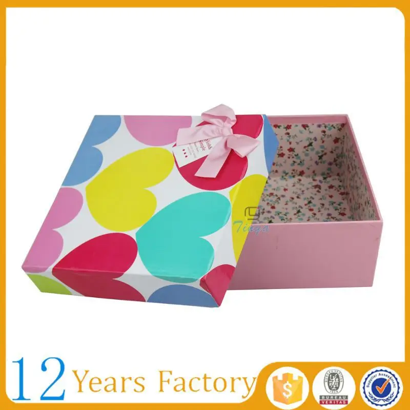printed paperboard lovely gift box packaging