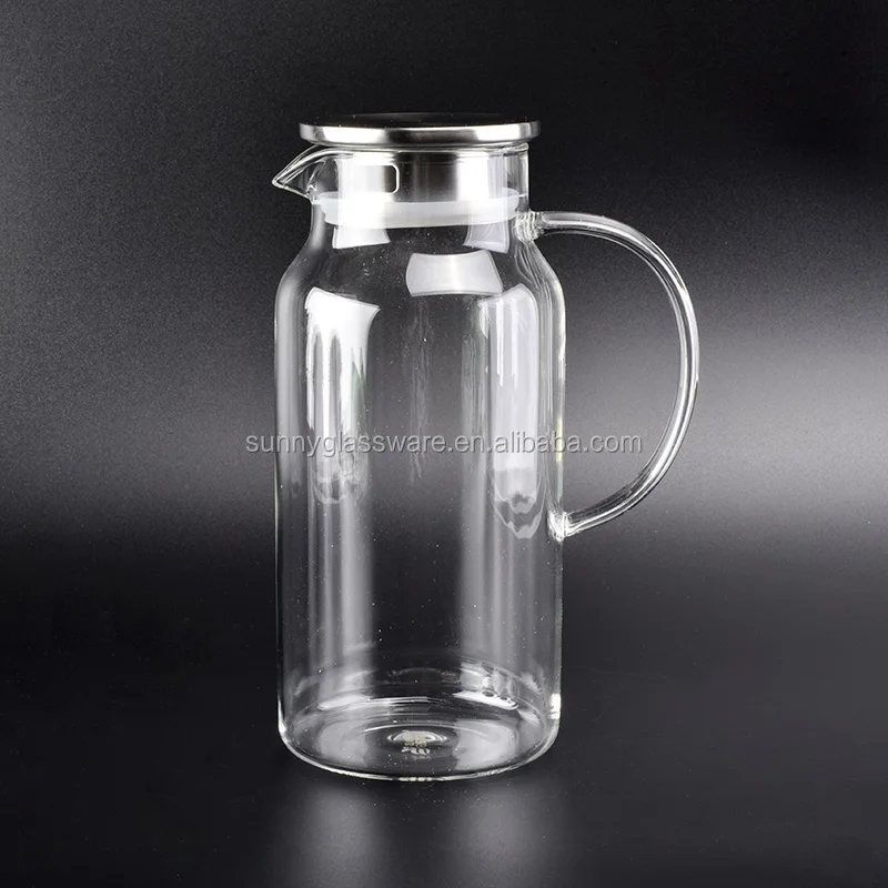transparent coffee glass jug with color box