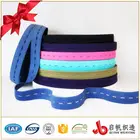 Non-slip 2cm colored buttonhole elastic tape band webbing for sports