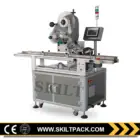 Top Side Full Automatic Paper Aluminum Caps Labeling Machine