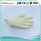 Wholesale stretch clear lightly powdered examination grade Police vinyl glove