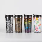 Factory Price Best Quality Free Sample Custom Logo Thermos Reusable Stainless Steel Warmer Coffee Mug With Lid