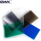 Colorful uv layer protection flat moldable clear plastic sheets polycarbonate hollow plastic cover sheet