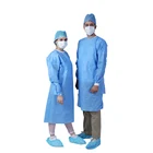 Eo Sterile Cotton Cuff With Tie Closure Liquid-Proof Hospital Doctor Surgeon Gown Surgical Gown