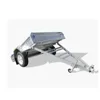 6x4 small galvanised strong single axle cargo trailers