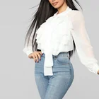 Women's Long Sleeve Shirt V Neck Button Down Blouses Casual Tunic Tops