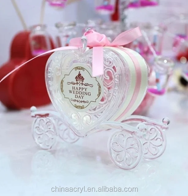 2016 popular acrylic wedding gift box with engraving