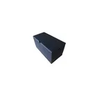 Large Black Outdoor Garden Storage Box Plastic Foldable Container Trunk