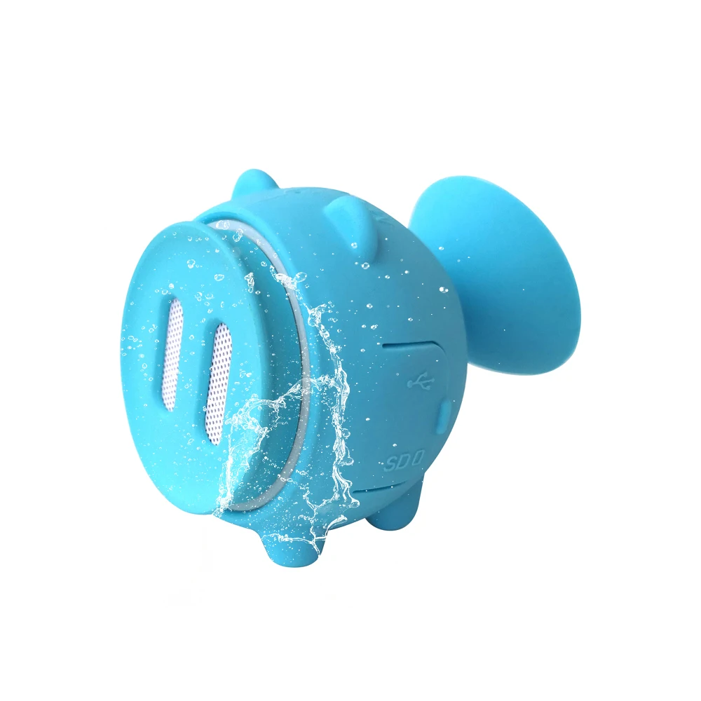 Vanecl TWS Silicone IPX7 Waterproof Bluetooth Stereo Shower Speaker Suction Cup Speakers Haut-parleur Drahtloser Lautsprecher - ANKUX.COM