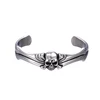 52066 Xuping black gun color stainless steel jewelry cool skull men bangle bracelet