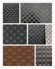 Embroidered PU synthetic leather with sponge and knitted backing