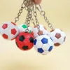 Cute little end of season gift soccer party favors soccer balls keychains