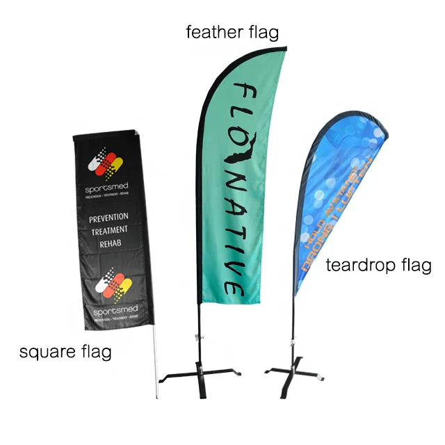 Weather Resistance Custom Outdoor Feather Teardrop Knife Shapes