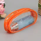 Clear vinyl cosmetic packaging zipper pvc bag