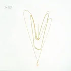 Fashion Jewelry Accessories Gold Plated Rope Chain Necklace Women Necklace
