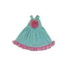 Cheap Wholesale Summer Girls Ruffle Dress Lovely Kids Clothes Flower Girls Boutique Dresses