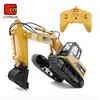 1:14 remote control diecast construction truck rc excavator toy with light sound