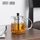 Samadoyo Glass Tea Pots/ Teapots with Stainless Steel Infuser on Sale Free Samples Provided
