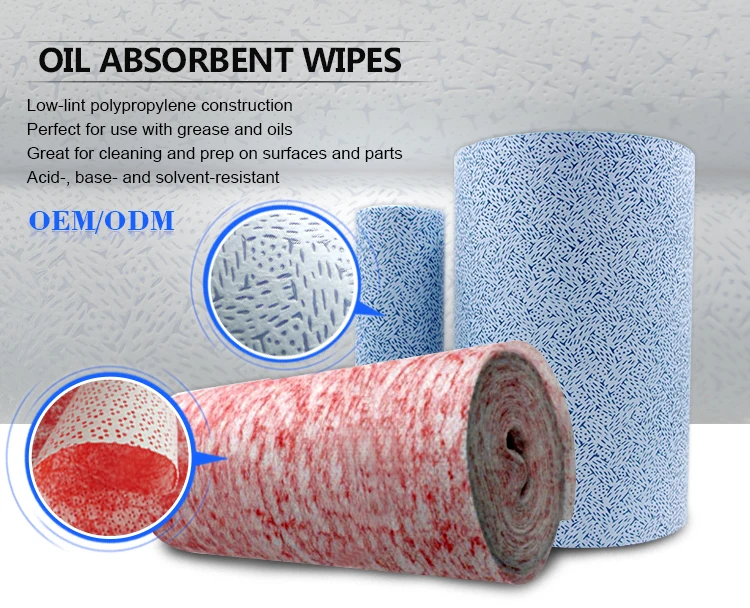 oil absorbent cloth