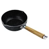 Japanese-style 20 cm Aluminum milk cooking pot wooden handle sauce pan milk pan bottom Stainless Steel (D031)
