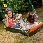 Outdoor Foldable Large Pirate Boat Double Swing Bed with PE Rope