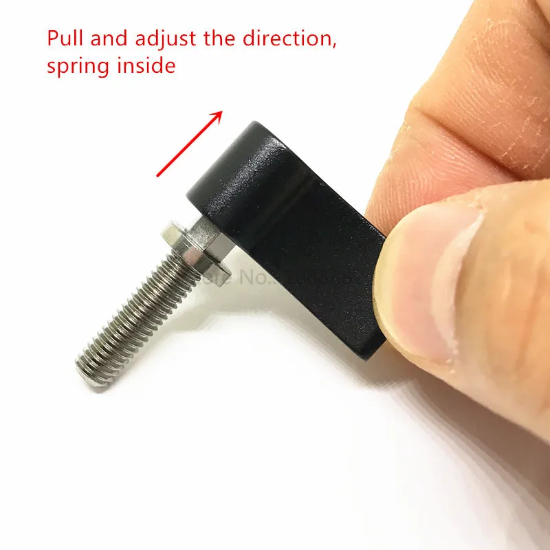 M4 5 6 screw with adjustable handle black