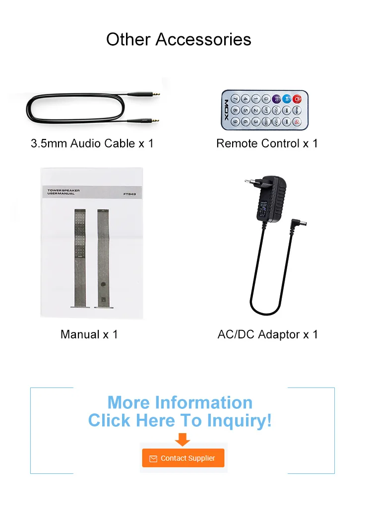Good Stereo Sound 2.1 Home Audio Tower Speakers for Mobile Phone , Vertical Amplifier Speakers with Remote Control - ANKUX.COM