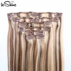 Wholesale Full Head 100% Indian Remy Human Hair Blonde Seamless Clip In Hair Extensions