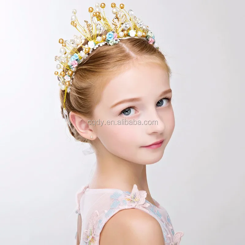 luxury girl crystal tiara crowns princess queen pageant prom