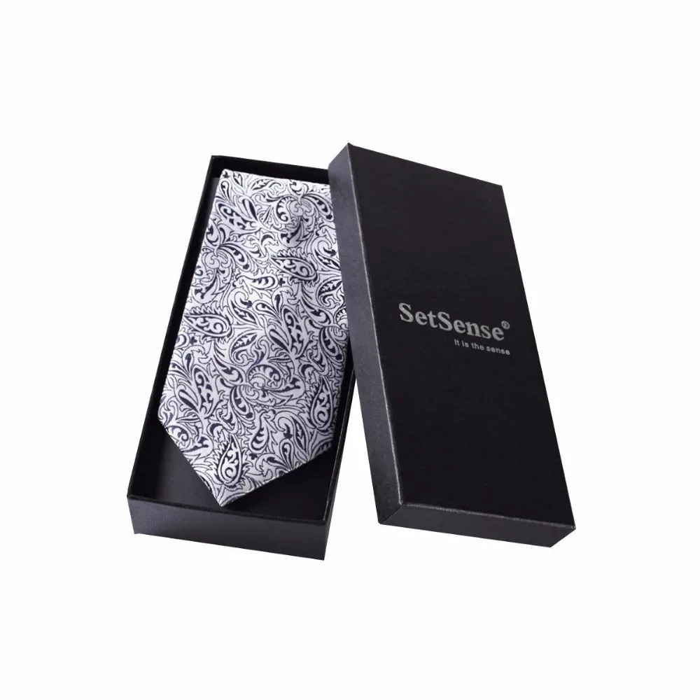 black high quality luxury design business tie packaging custom