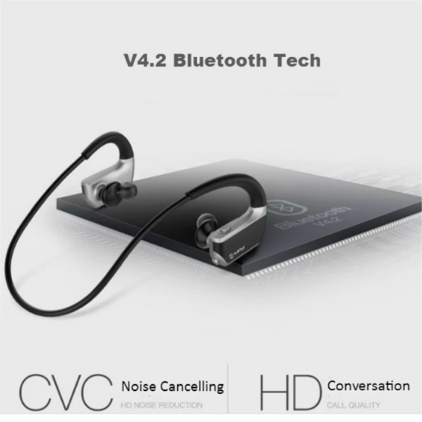 10 Hours v4.2 mp3 Player headphones waterproof sport neckband wireless sport bluetooth headset with microphone - ANKUX.COM