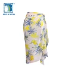 Good Quality Custom Logo Design Digital Printed Polyester Scarf, Comfortable Shawl Scarf
