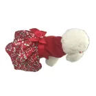 Cute Summer Pet Clothing Plush Printed Fabric Eco Friendly Pet Skirt Dog Clothes