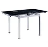 2018 tempered glass extendable glass dining table dinner table