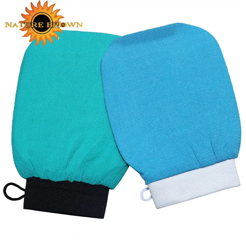 Fake loofah sponge exfoliating hamman glove for removing the dead skin