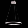 LED Acrylic Chandelier Circle Pendant Light Modern for Hotel Lobby Shopping Mall Show Room
