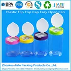 Manufacturer Flip Top Cap PET Plastic Easy Open Cans For Food Packing